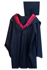 團體訂做畢業袍  網上下單畢業袍  設計畢業典禮服  撞色披巾  公開大學  都市大學  都會大學 DA129